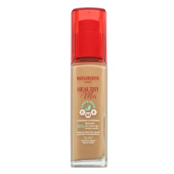 Bourjois Bourjois Healthy Mix Clean & Vegan Radiant Foundation tekući make-up za ujednačavanje boje i tona kože 52.2W Golden Beige 30 ml