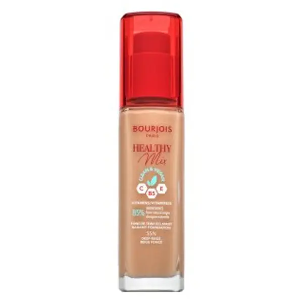 Bourjois Bourjois Healthy Mix Clean & Vegan Radiant Foundation tekući make-up za ujednačavanje boje i tona kože 55N Deep Beige 30 ml