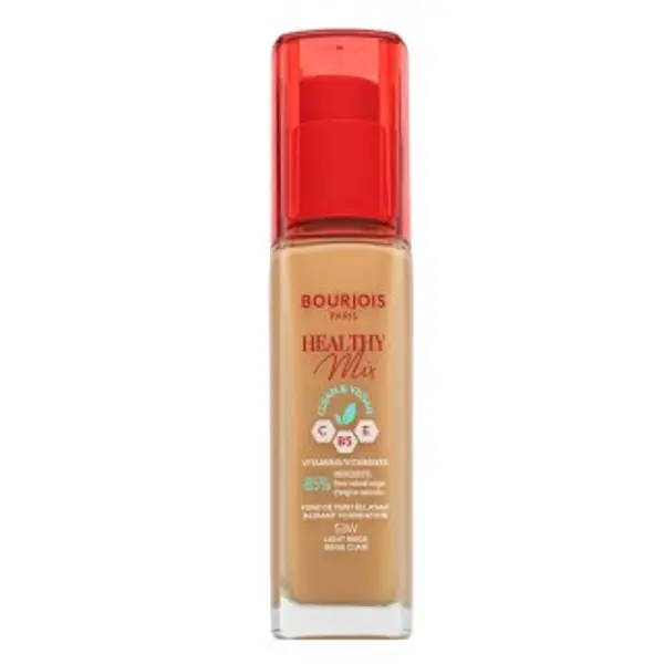Bourjois Bourjois Healthy Mix Clean & Vegan Radiant Foundation tekući make-up za ujednačavanje boje i tona kože 53W Light Beige 30 ml