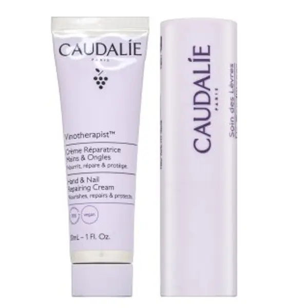 Caudalie Caudalie Vinotherapist set za njegu kože Hand & Nail Repairing Cream + Lips Conditioner 30 ml + 4,5 g