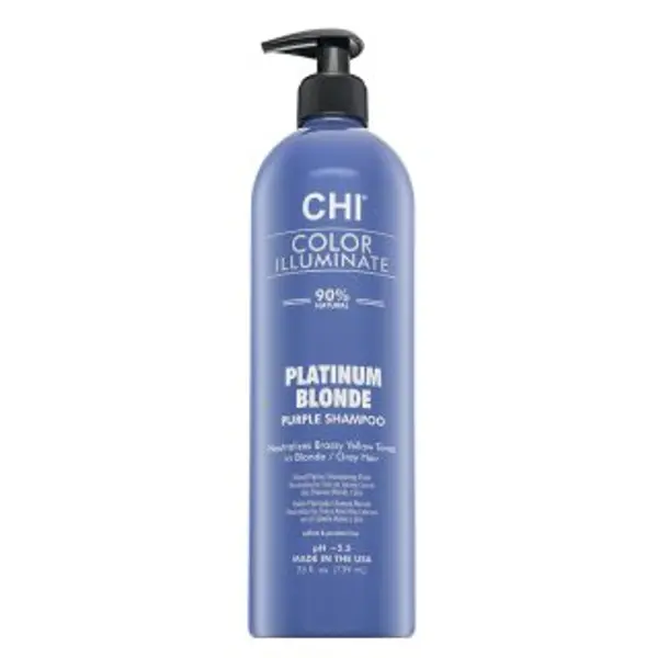CHI CHI Color Illuminate Platinum Blonde Purple Shampoo posvjetljujući šampon za platinasto plavu i sijedu kosu 739 ml