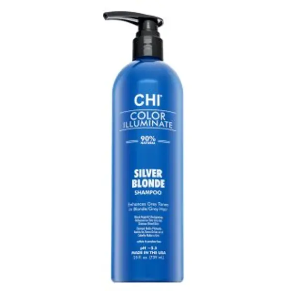 CHI CHI Color Illuminate Silver Blonde Blue Shampoo šampon za toniranje kose za platinasto plavu i sijedu kosu 739 ml