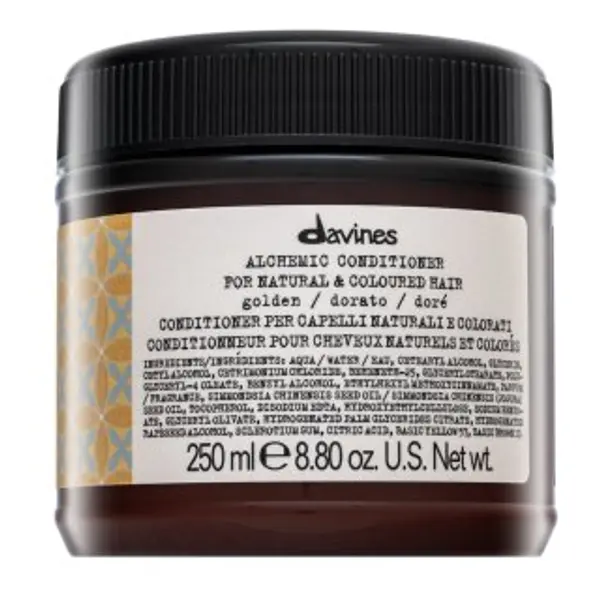 Davines Davines Alchemic Conditioner regenerator za toniranje za oživljavanje toplih plavih nijansi kose Golden 250 ml