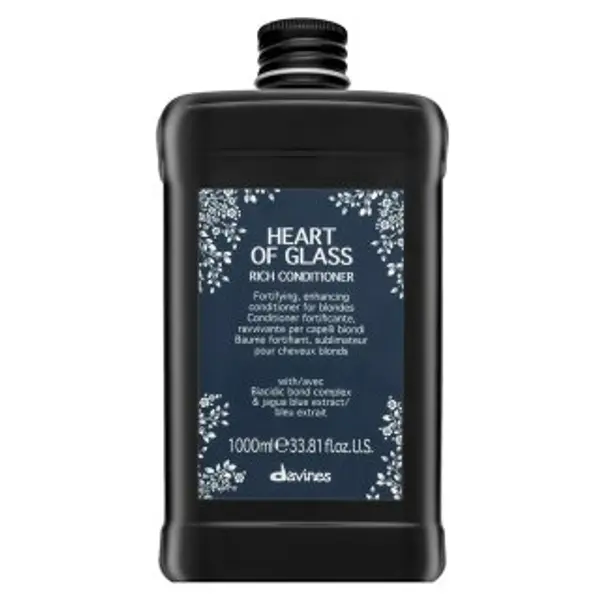 Davines Davines Heart Of Glass Rich Conditioner učvršćujući regenerator za kosu za plavu kosu 1000 ml