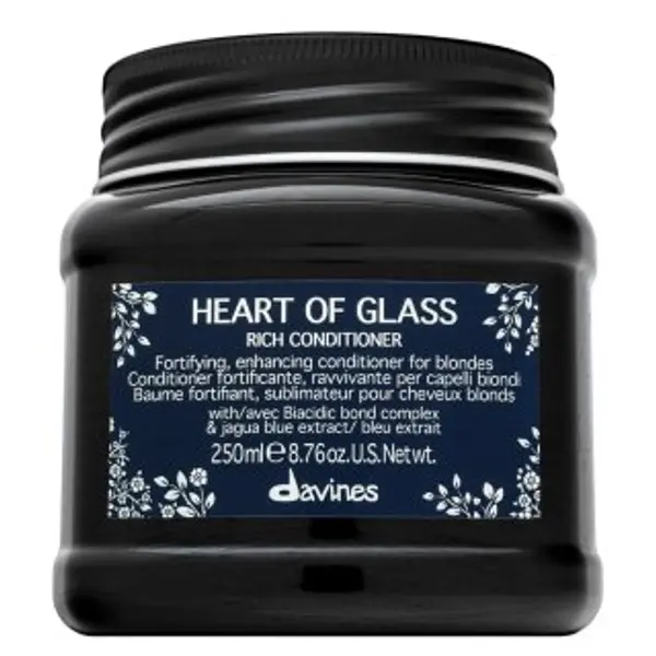 Davines Davines Heart Of Glass Rich Conditioner učvršćujući regenerator za kosu za plavu kosu 250 ml