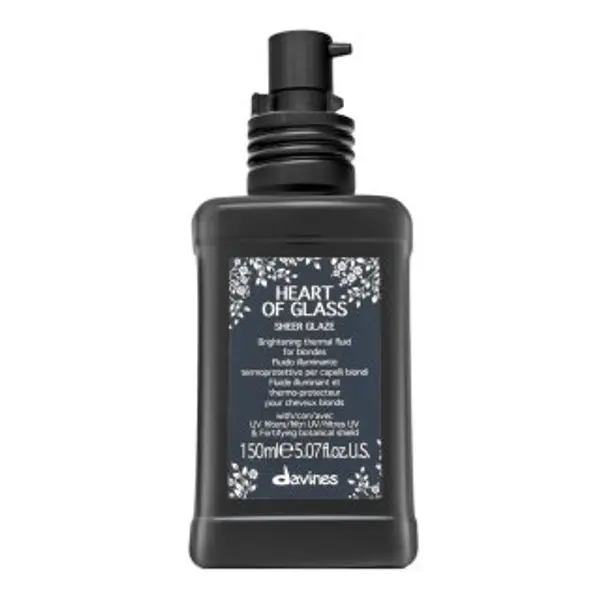 Davines Davines Heart Of Glass Sheer Glaze Brightening Thermal Fluid njega kose bez ispiranja pre farbené, chemicky ošetrené a zosvetlené vlasy 150 ml