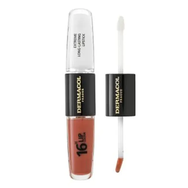 Dermacol Dermacol 16H Lip Colour Extreme Long-Lasting Lipstick dugotrajna dvofazna boja i sjajilo za usne No. 31 8 ml