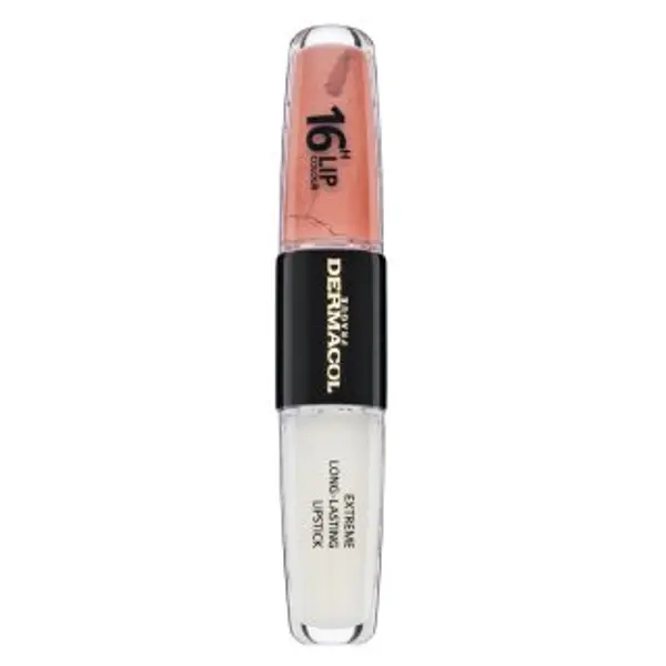 Dermacol Dermacol 16H Lip Colour Extreme Long-Lasting Lipstick dugotrajna dvofazna boja i sjajilo za usne No. 14 8 ml