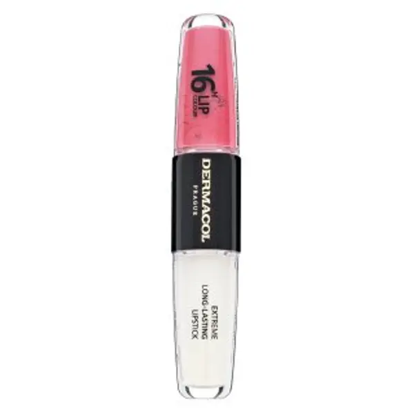 Dermacol Dermacol 16H Lip Colour Extreme Long-Lasting Lipstick dugotrajna dvofazna boja i sjajilo za usne No. 39 8 ml
