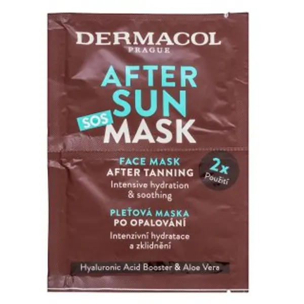 Dermacol Dermacol After Sun maska Face Mask 2 x 8 ml