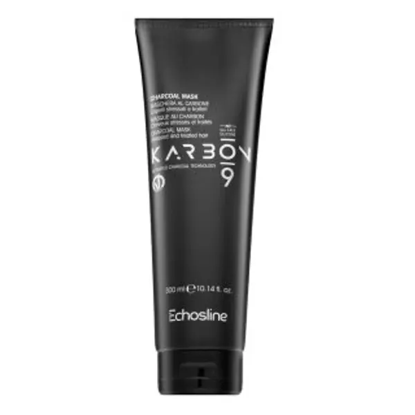 Echosline Echosline Karbon 9 Charcoal Mask maska pre farbené, chemicky ošetrené a zosvetlené vlasy 300 ml