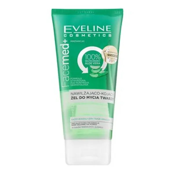 Eveline Eveline FaceMed+ gel za čišćenje 100% Aloe Vera Moisturising And Soothing Facial Wash Gel 150 ml