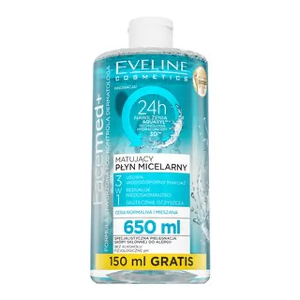 Eveline Eveline FaceMed+ micelarna voda za skidanje šminke Mattifying Micellar Water 650 ml