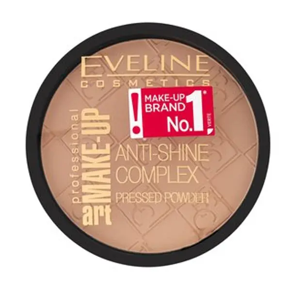 Eveline Eveline Make-Up Art Anti-Shine Complex Pressed Powder puder za ujednačenu i prosvijetljenu kožu 31 Transparent 14 g