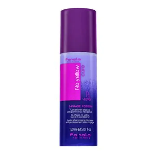 Fanola Fanola No Yellow Bi-Phase Conditioner regenerator bez ispiranja za platinasto plavu i sijedu kosu 150 ml