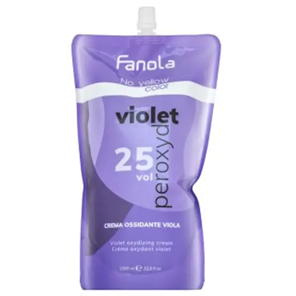 Fanola Fanola No Yellow Color Violet Peroxyde njegujuća emulzija za neutraliziranje žutih nijansi 7% 25 Vol. 1000 ml