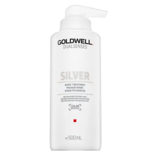 Goldwell Goldwell Dualsenses Silver 60sec Treatment hranjiva maska s pigmentima u boji za platinasto plavu i sijedu kosu 500 ml