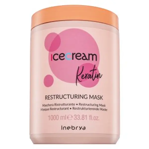 Inebrya Inebrya Ice Cream Keratin Restructuring Mask učvršćujuća maska s keratinom 1000 ml