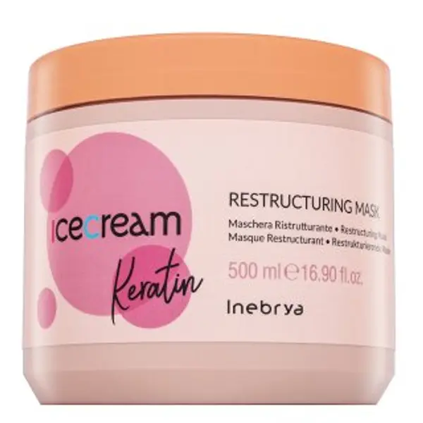 Inebrya Inebrya Ice Cream Keratin Restructuring Mask učvršćujuća maska s keratinom 500 ml
