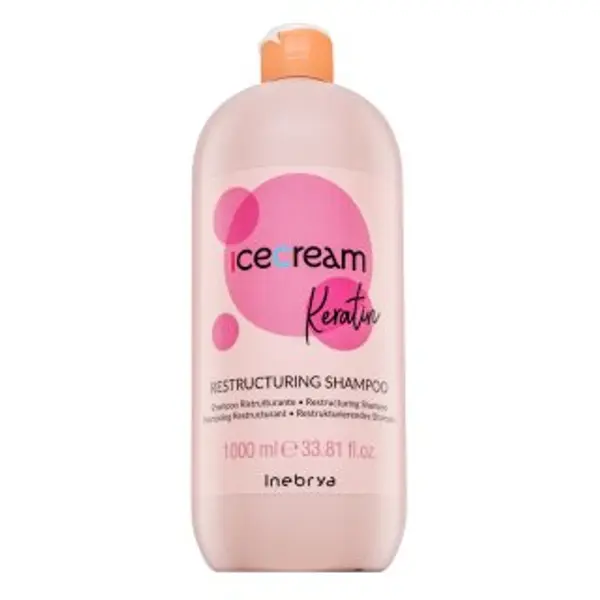 Inebrya Inebrya Ice Cream Keratin Restructuring Shampoo hranjivi šampon protiv kovrdžanja kose 1000 ml