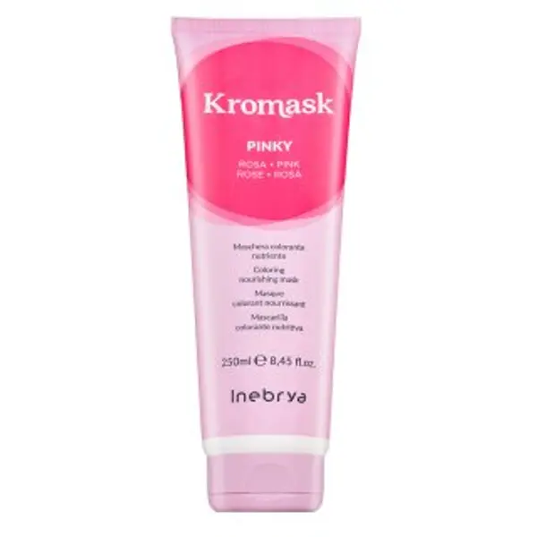 Inebrya Inebrya Kromask Coloring Nourishing Mask hranjiva maska s pigmentima u boji za kosu s ružičastim nijansama Pinky 250 ml