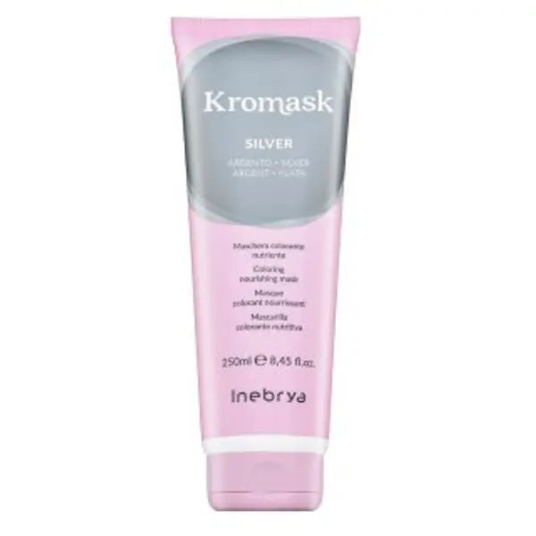 Inebrya Inebrya Kromask Coloring Nourishing Mask hranjiva maska s pigmentima u boji za platinasto plavu i sijedu kosu Silver 250 ml