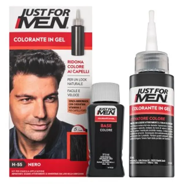 Just For Men Just For Men Gel Color boja za kosu za muškarce H55 Natural Real Black