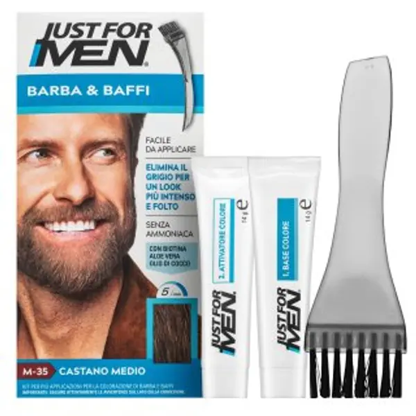 Just For Men Just For Men Moustache & Beard Color boja brade M35 Medium Brown
