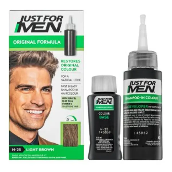 Just For Men Just For Men Shampoo-in Haircolour farebný šampon za muškarce H25 Light Brown 66 ml