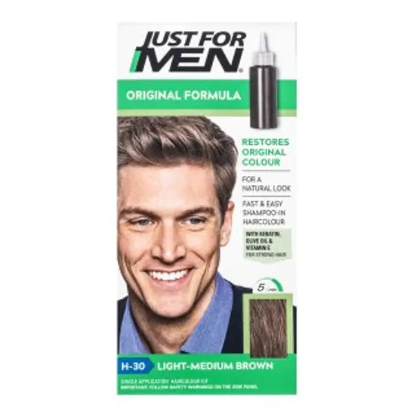 Just For Men Just For Men Shampoo-in Haircolour farebný šampon za muškarce H30 Light Medium Brown 66 ml