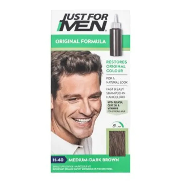Just For Men Just For Men Shampoo-in Haircolour farebný šampon za muškarce H40 Medium Dark Brown 66 ml