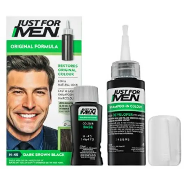 Just For Men Just For Men Shampoo-in Haircolour farebný šampon za muškarce H45 Dark Brown Black 66 ml