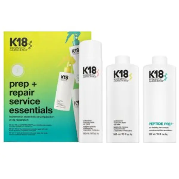 K18 K18 Prep+ Repair Service Essentials set za regeneraciju, prehranu i zaštitu kose 300 ml + 300 ml + 150 ml