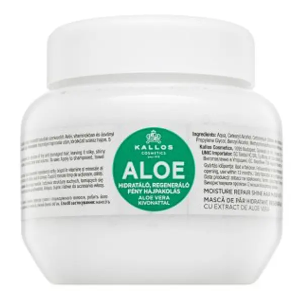 Kallos Kallos Aloe Moisture Repair Shine Hair Mask hranjiva maska za mekoću i sjaj kose 275 ml