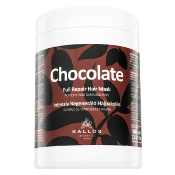 Kallos Kallos Chocolate Full Repair Hair Mask učvršćujuća maska za vrlo oštećenu kosu 1000 ml