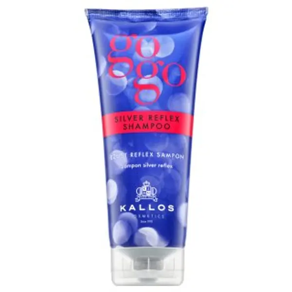 Kallos Kallos GoGo Silver Reflex Shampoo šampon za toniranje kose za platinasto plavu i sijedu kosu 200 ml