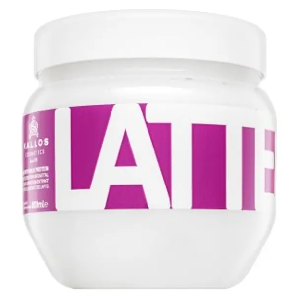 Kallos Kallos Latte Hair Mask učvršćujuća maska pre farbené, chemicky ošetrené a zosvetlené vlasy 800 ml