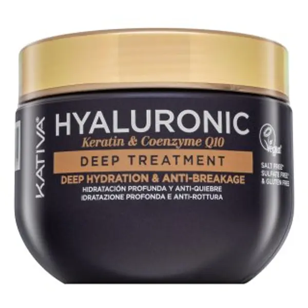 Kativa Kativa Hyaluronic Keratin - Coenzyme Q10 Deep Treatment učvršćujuća maska s hijaluronskom kiselinom 300 ml