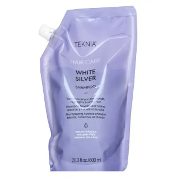 Lakmé Lakmé Teknia White Silver Shampoo neutralizirajući šampon za platinasto plavu i sijedu kosu Refill 600 ml