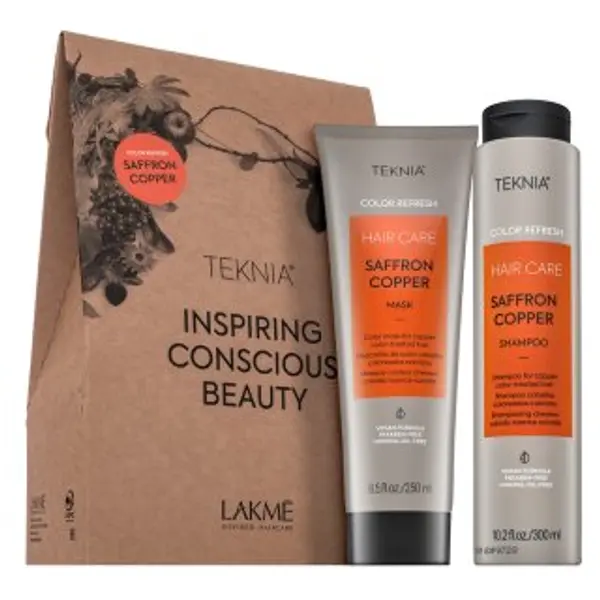 Lakmé Lakmé Teknia Color Refresh Saffron Copper Pack šampon + maska za oživljavanje bakrenih nijansi 300 ml + 250 ml