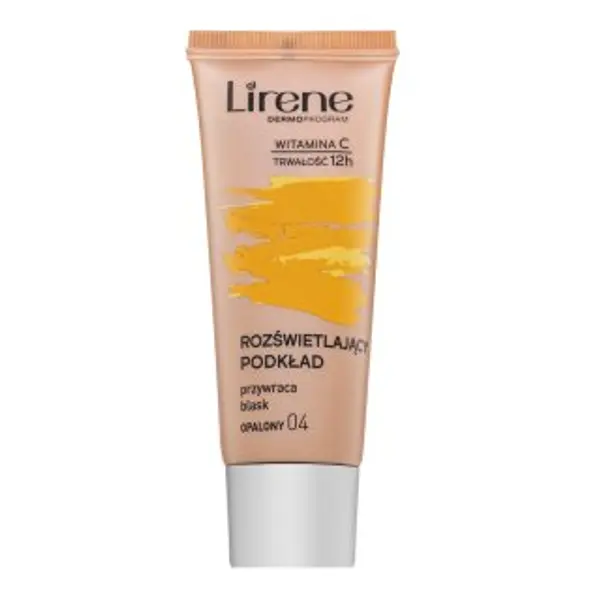 Lirene Lirene Brightening Fluid with Vitamin C fluidný make-up za ujednačavanje boje i tona kože 04 Tanned 30 ml
