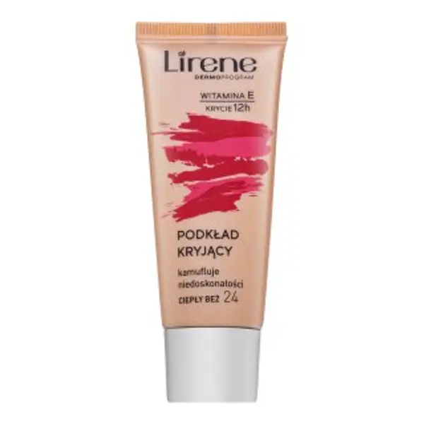 Lirene Lirene Vitamin E High-Coverage Liquid Foundation fluidný make-up protiv nesavršenosti kože 24 Beige 30 ml