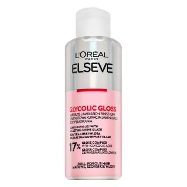 L´Oréal Paris L´Oréal Paris Elseve Glycolic Gloss 5-Minutes Hair Laminating Treatment njega koja zaglađuje i obnavlja za vrlo oštećenu kosu 200 ml