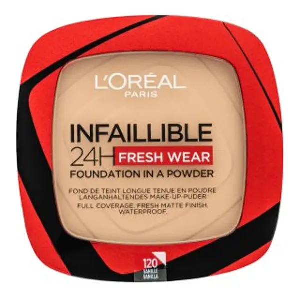L´Oréal Paris L´Oréal Paris Infaillible 24H Fresh Wear Foundation in a Powder puderasta šminka s matirajućim učinkom 120 9 g