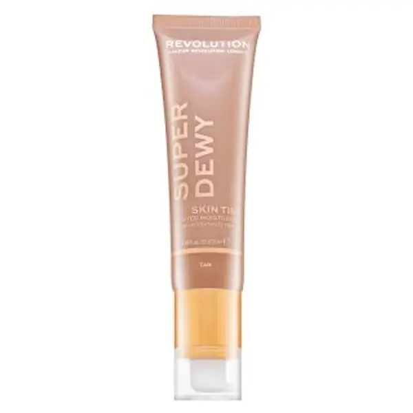 Makeup Revolution Makeup Revolution Super Dewy Skin Tint Moisturizer tónujúce a hydratačné emulzie Tan 55 ml