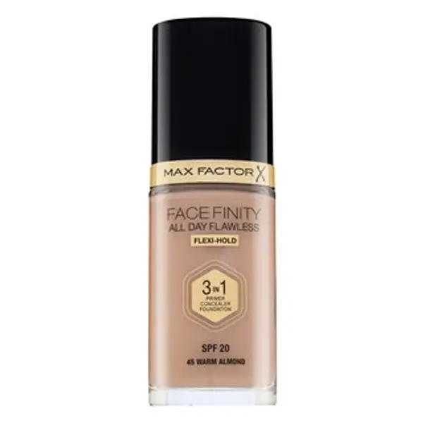Max Factor Max Factor Facefinity All Day Flawless Flexi-Hold 3in1 Primer Concealer Foundation SPF20 tekući make-up 3v1 45 30 ml