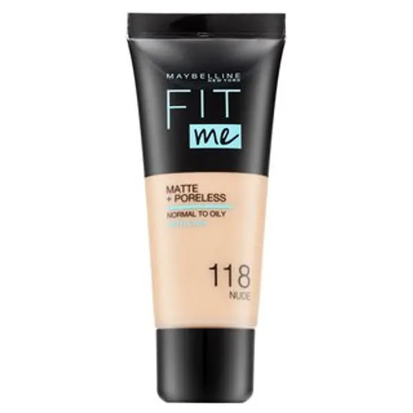 Maybelline Maybelline Fit Me! Foundation Matte + Poreless tekući make-up s matirajućim učinkom 118 Nude 30 ml