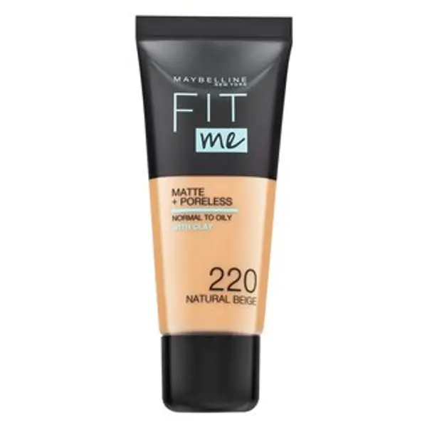 Maybelline Maybelline Fit Me! Foundation Matte + Poreless tekući make-up s matirajućim učinkom 220 Natural Beige 30 ml