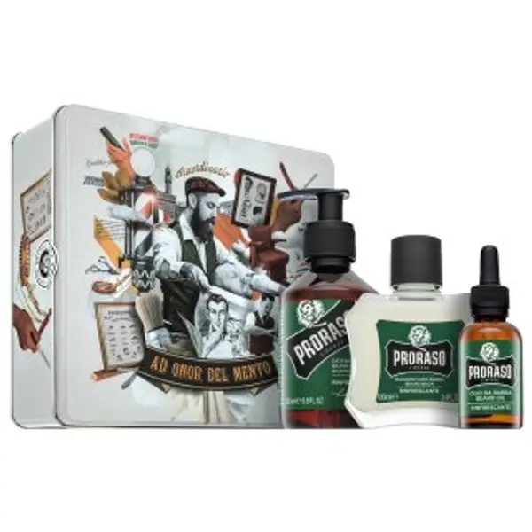 Proraso Proraso darčeková sada Refreshing Metal Box Beard Care 200 ml + 100 ml + 30 ml