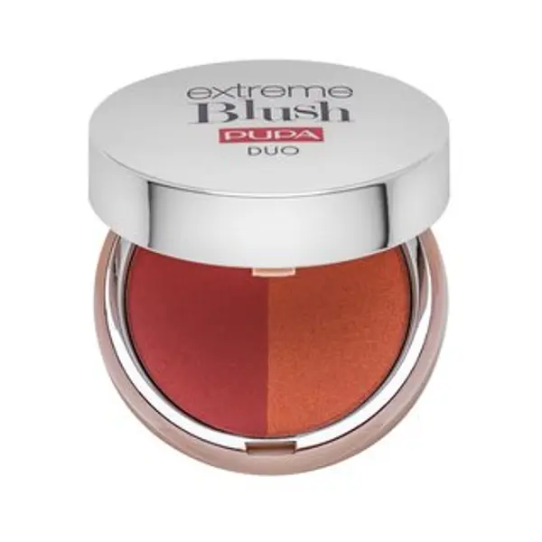 Pupa Pupa Extreme Blush DUO puderasto rumenilo 130 Matt Salmon - Radiant Peach 4 g